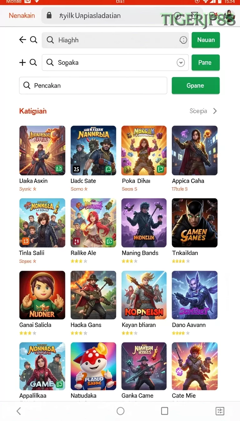 Cuplikan layar WAJAN4D — halaman utama